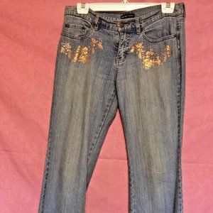VINTAGE! Women's NEW YORK & Company Cotton Embellished Jeans  ~ Size 6